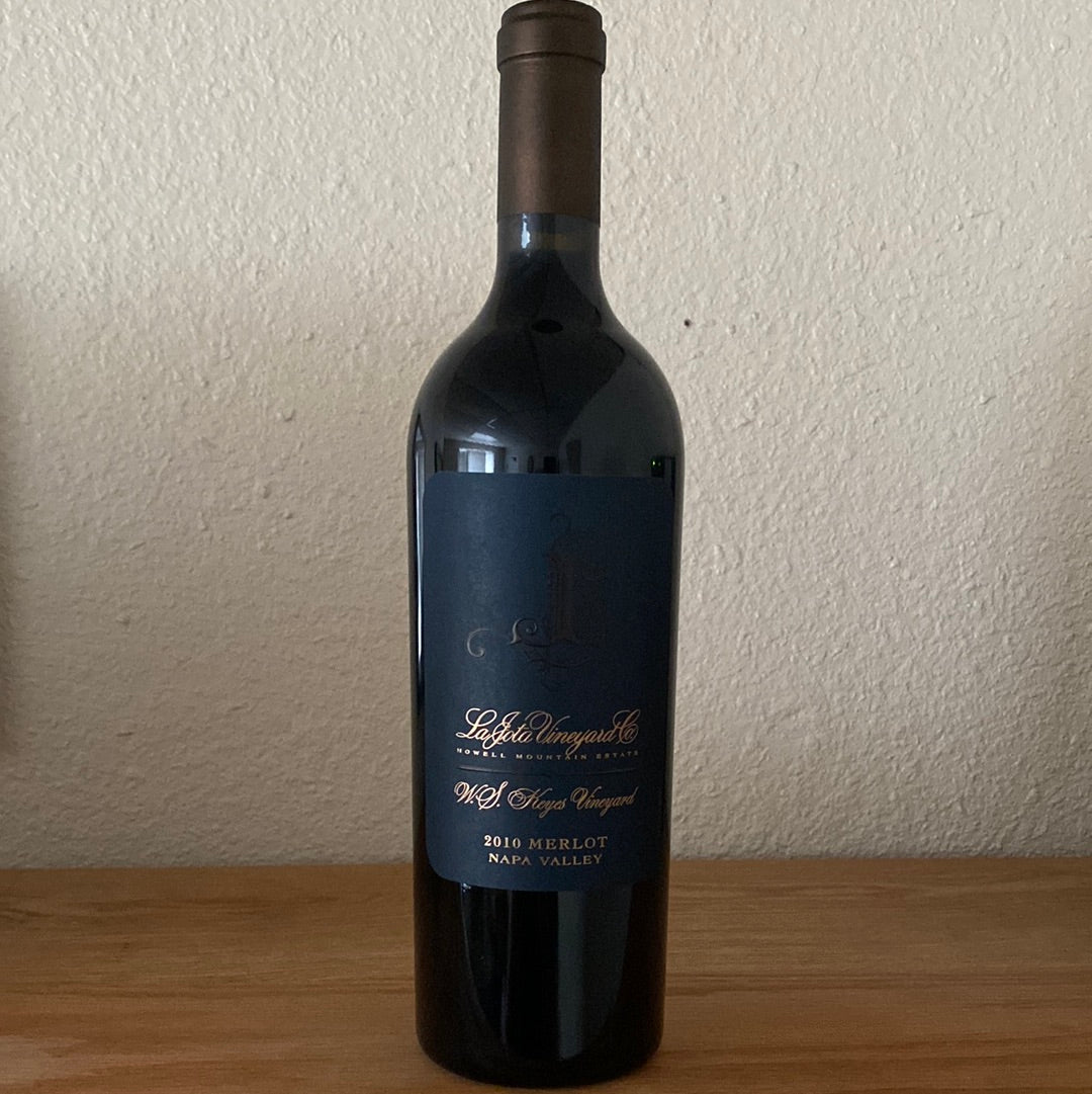 La Jota Vineyard W. S. Keyes Merlot Howell Mountain 2010