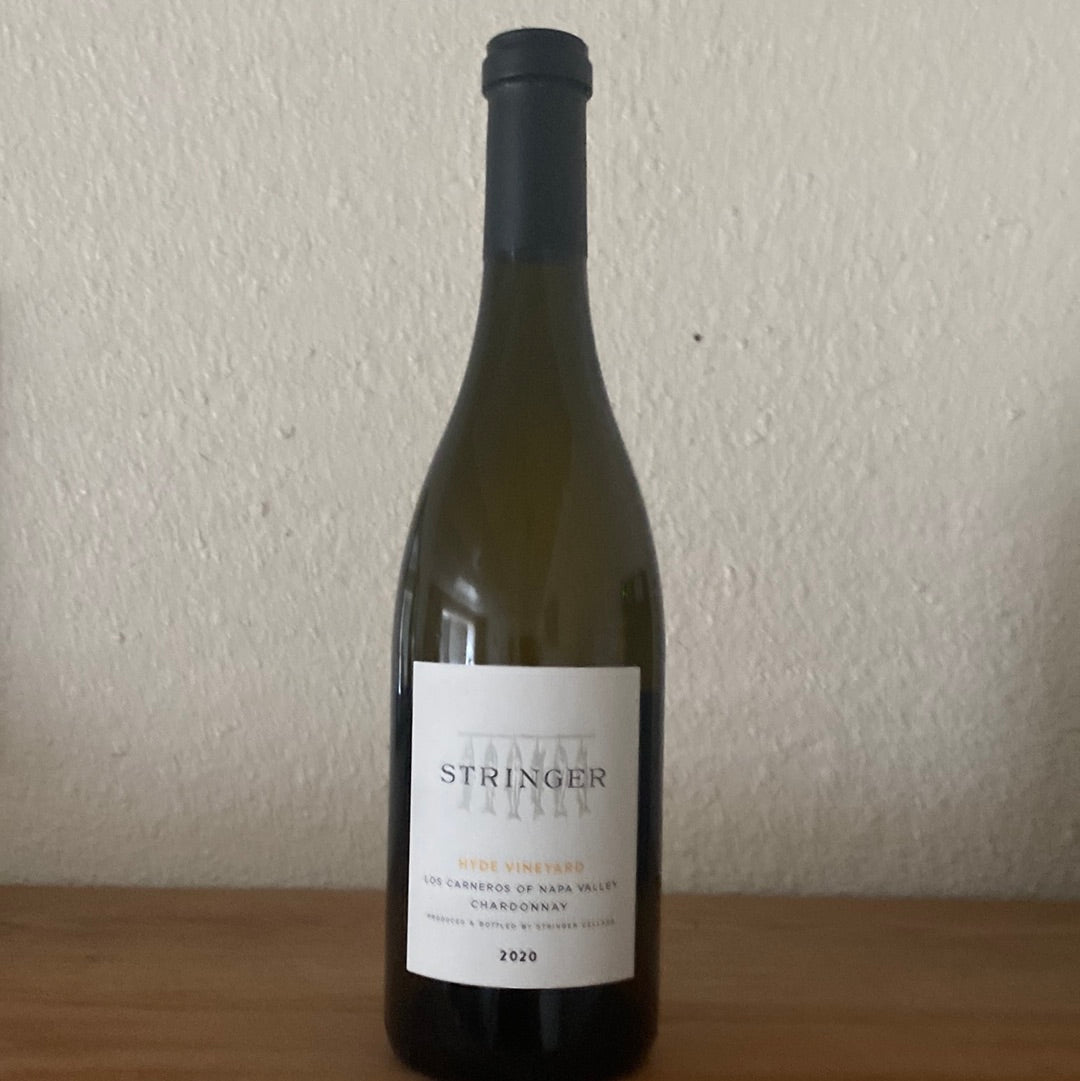 Stringer Cellars 2020 Hyde Vineyard Chardonnay, Carneros (95TWI Lisa Perrotti-Brown)