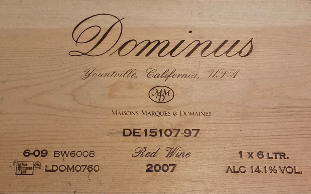 Dominus 2007 Cabernet Sauvignon 6ltr - 99 points