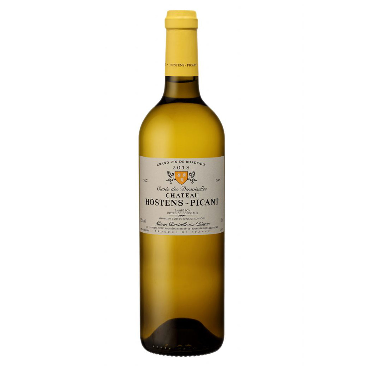 Chateau Hostens-Picant 2018 Bordeaux Blanc Cuvee Desmoiselles WA 91