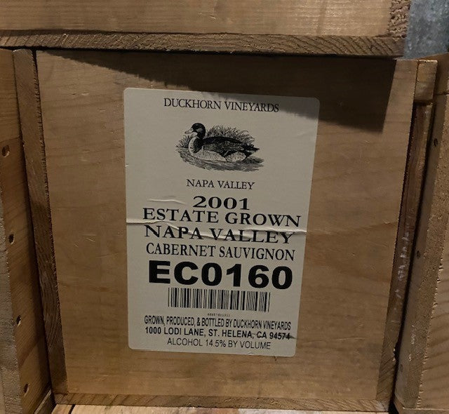 Duckhorn Vineyards 2001 Estate Grown Napa Valley Cabernet Sauvignon  6 liter RP 91